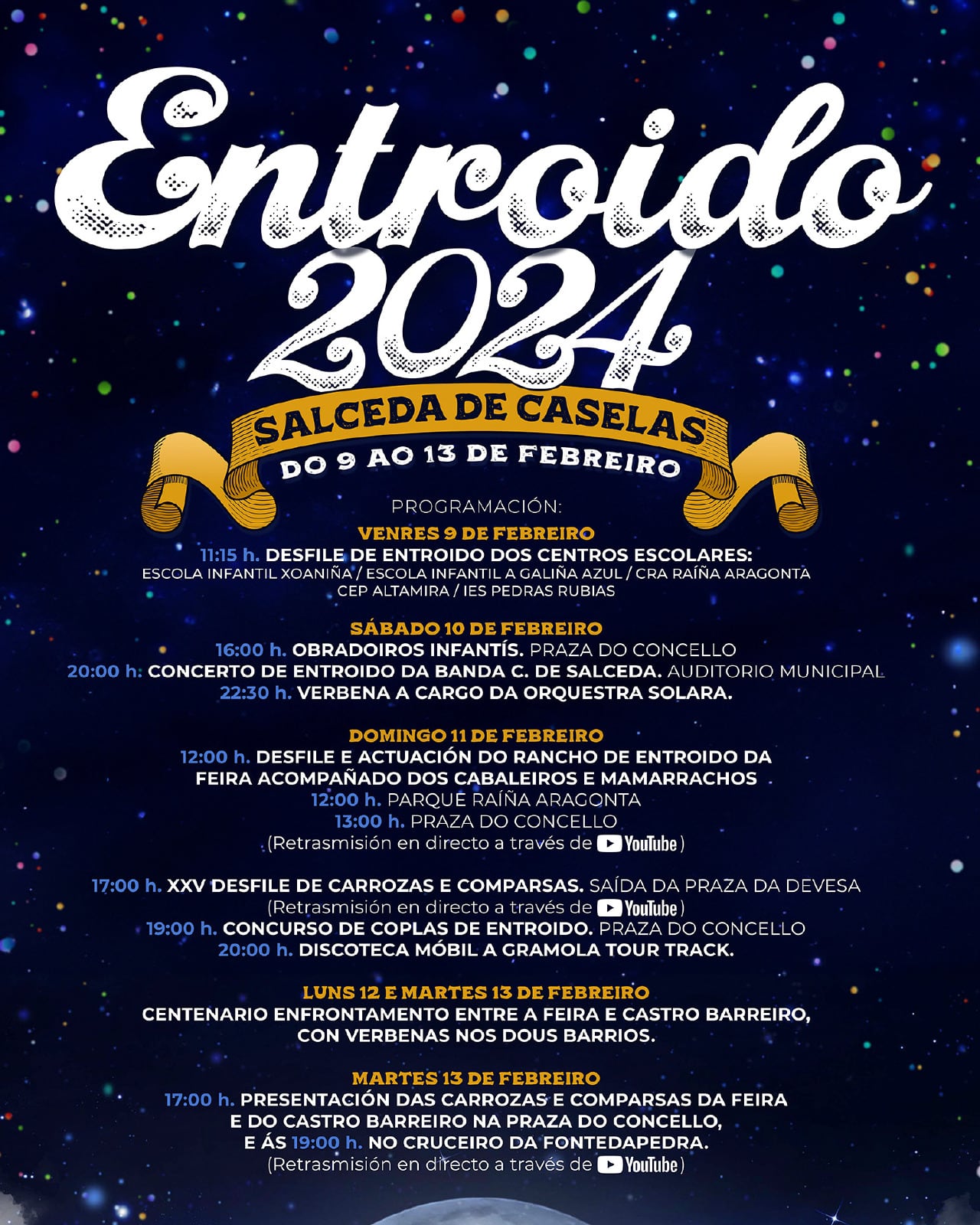 Programación del Entroido de Salceda en 2024