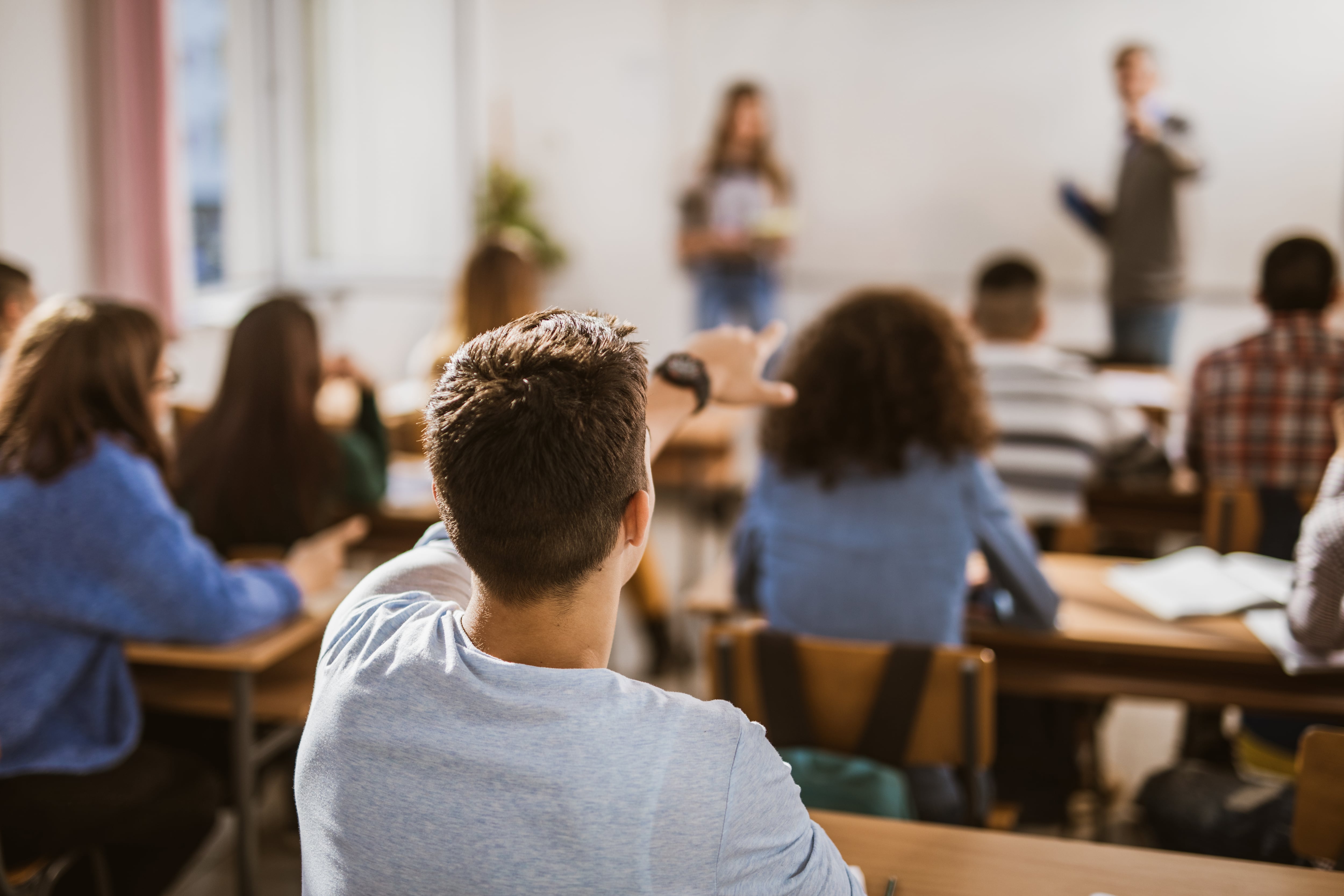 Alumnos en un aula