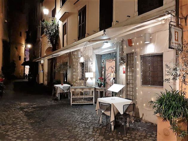 Ristorante Le Tamerici, a pocos metros de la Fontana di Trevi