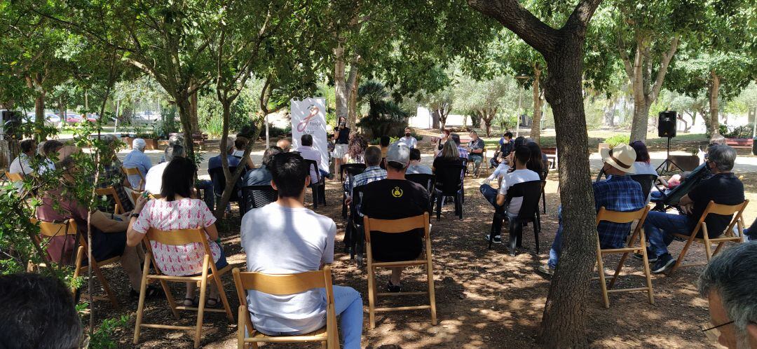 Acto de presentación en los jardines de Torrecremada, en Dénia.