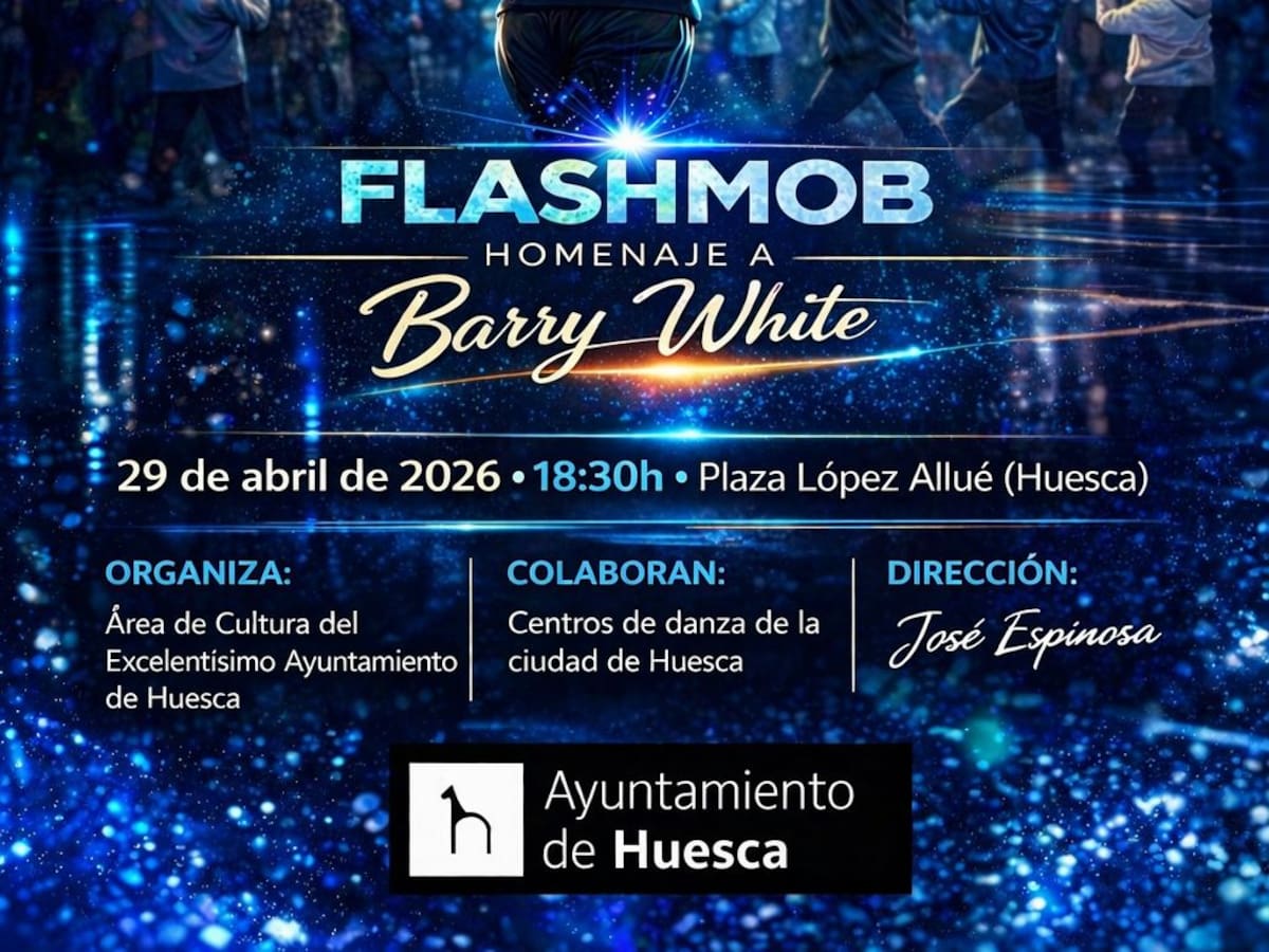 Flashmob en la plaza López Allué con motivo del Día Internacional de la Danza