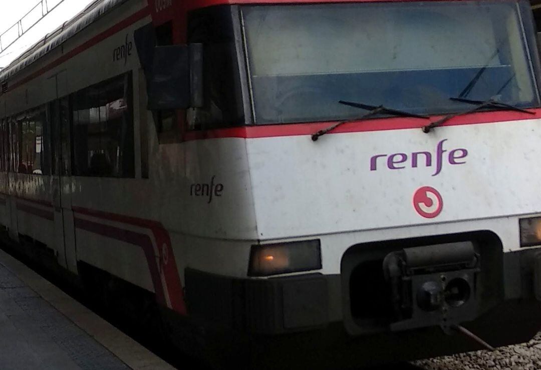 Tren de Renfe Cercanías en Madrid.