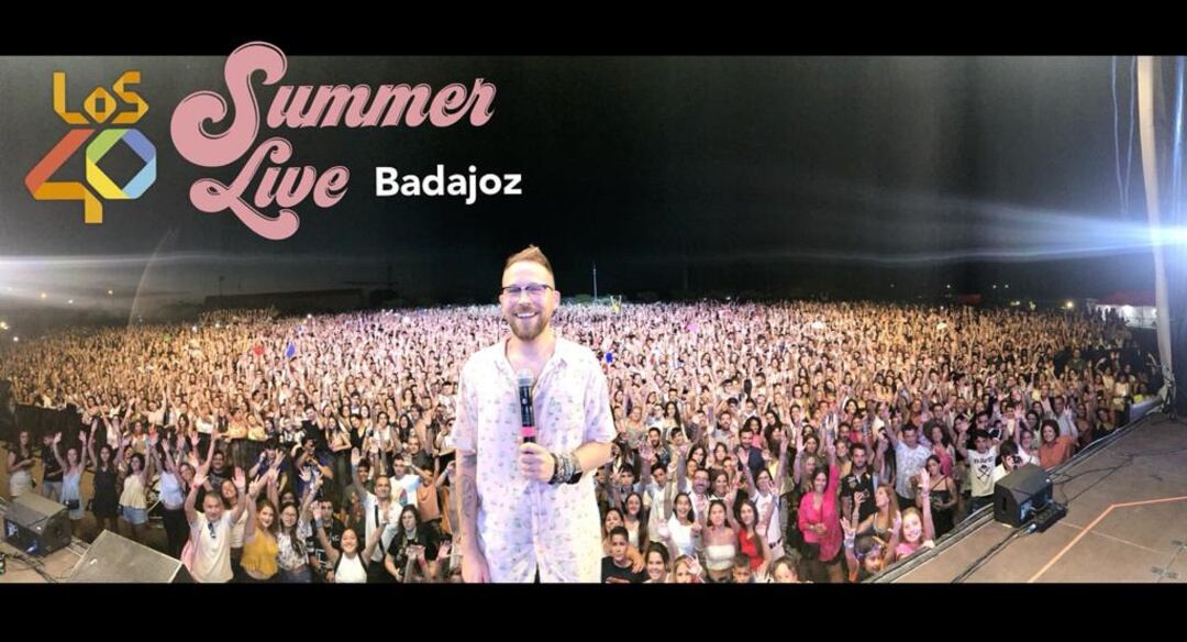 Óscar Martínez en LOS40 SUMMER LIVE de Badajoz