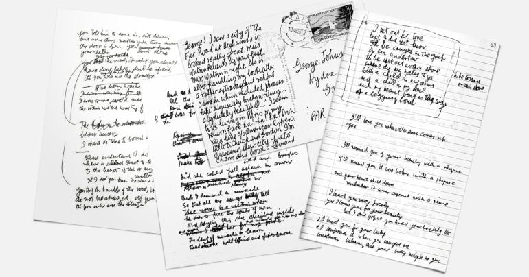 Notas y manuscritos de Leonard Cohen