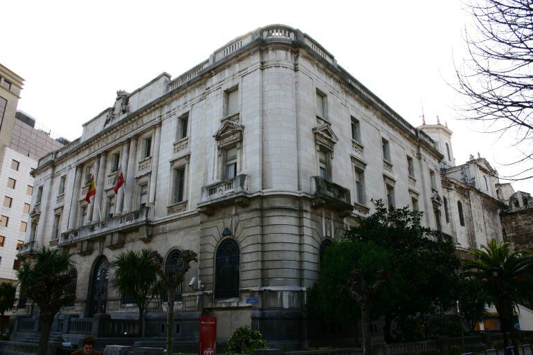 Edificio del Banco de España, en Santander.