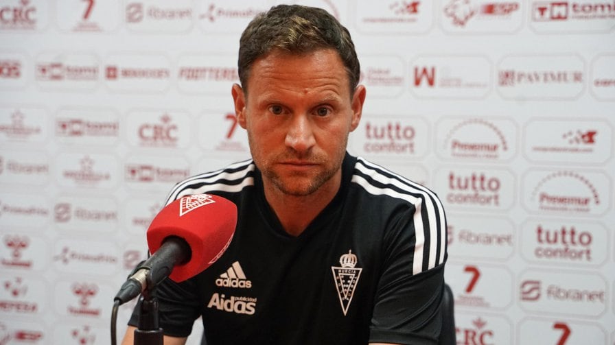 Mario Simón, entrenador del Real Murcia