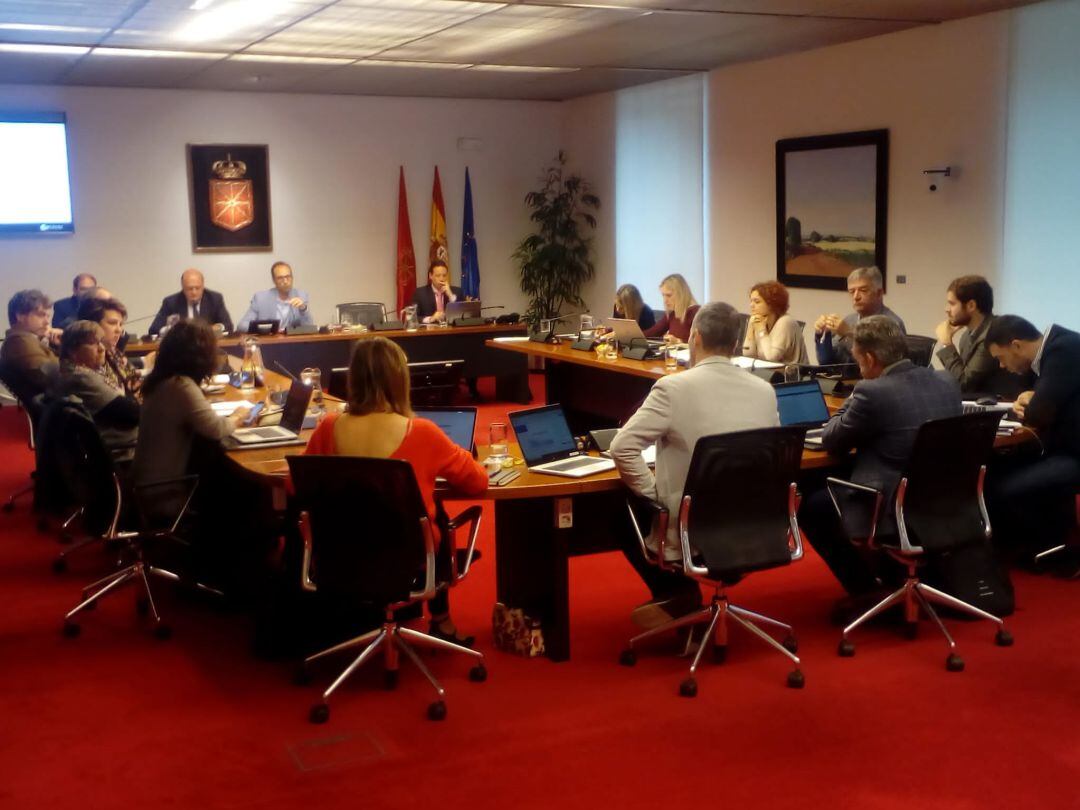 En Pamplona, comisión de Políticas Migratorias y Justicia del Parlamento. Comparece el presidente del Tribunal Superior de Justicia de Navarra (TSJN), Joaquín Galve, para explicar la memoria de actividades y funcionamiento correspondiente al año 2018