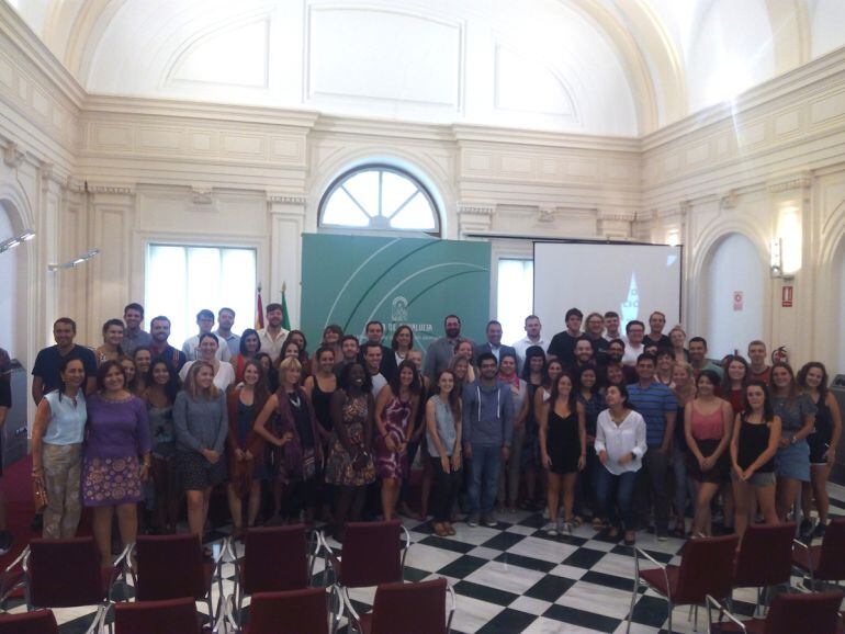 Recepción a los auxiliares de conversación para los colegios de Granada