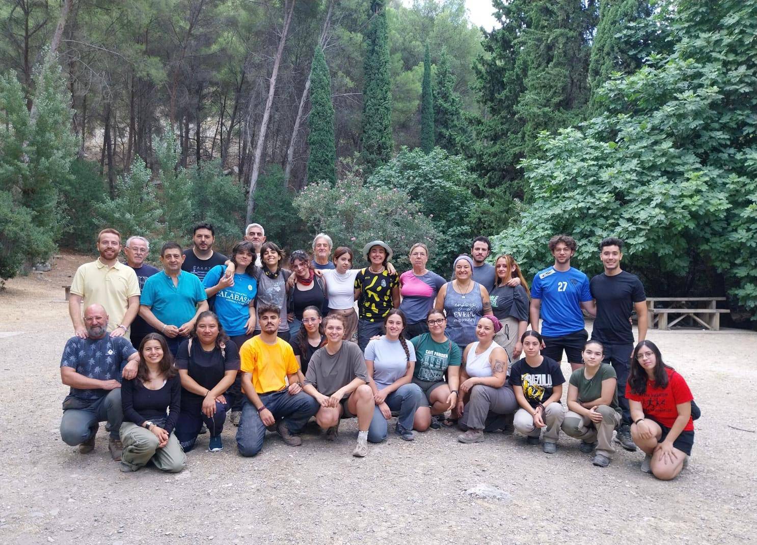 Grupo del VII Curso de arqueología del Cuaternario de la UNIA