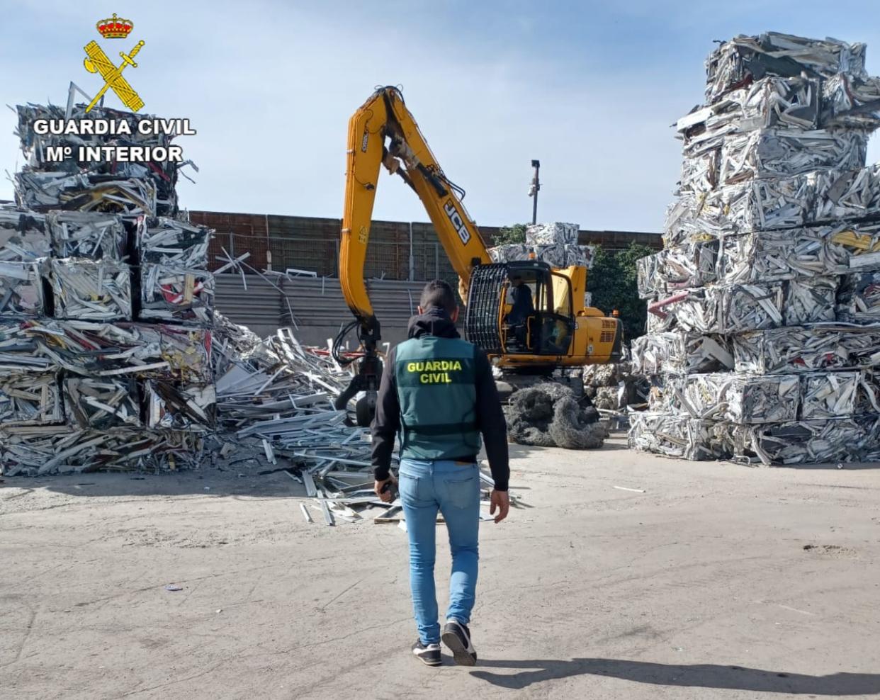 Chatarrería de Leganés donde vendían el cable