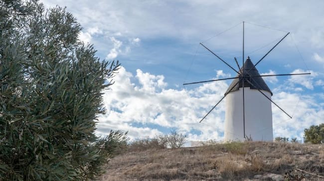 Molino de las Piedras en Los Mateos, cuya recuperación ha concluido recientemente.