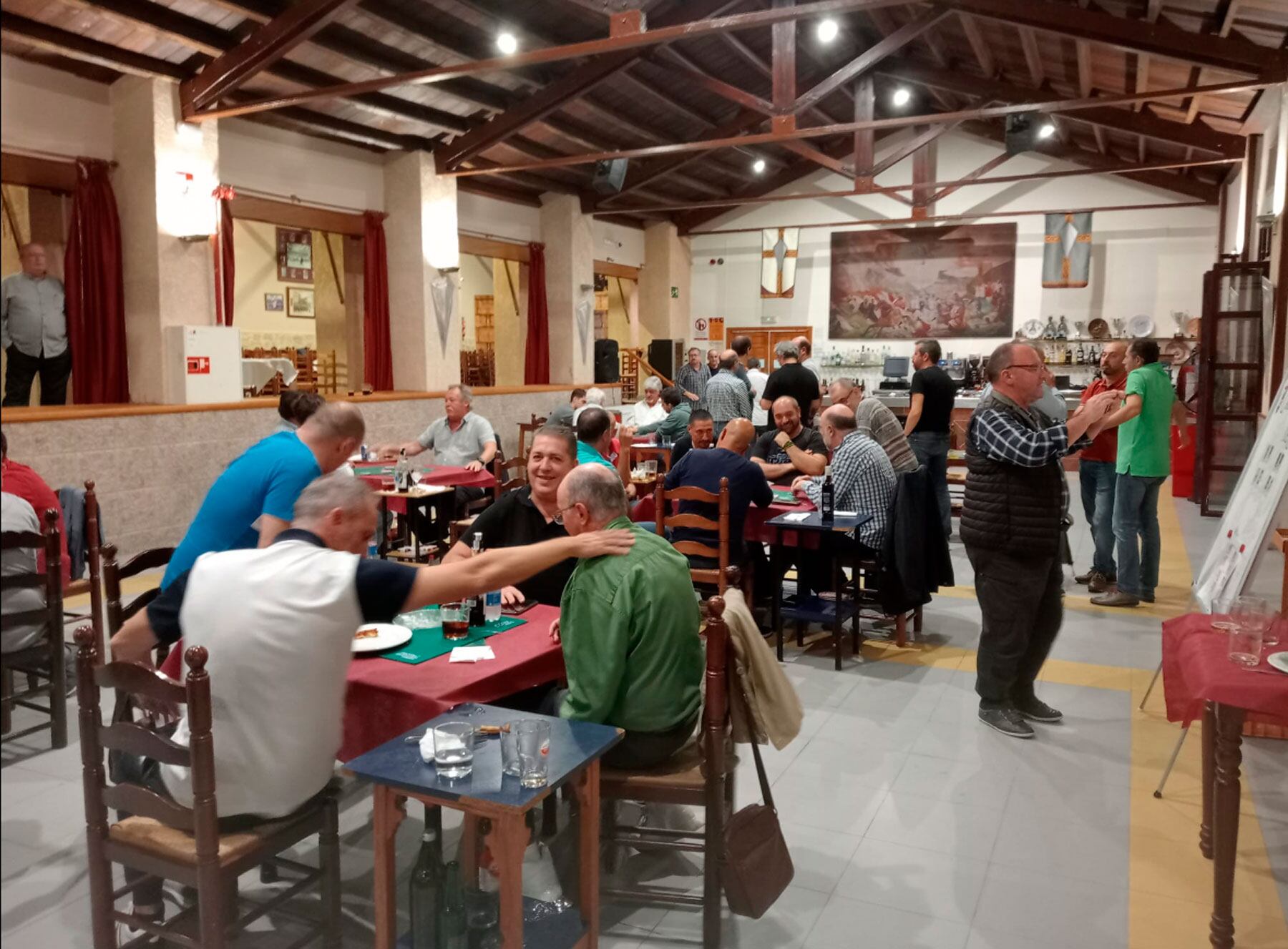 Imagen de la filà Guzmanes durante la disputa de la fase de octavos de final del Campeonato de Cotos