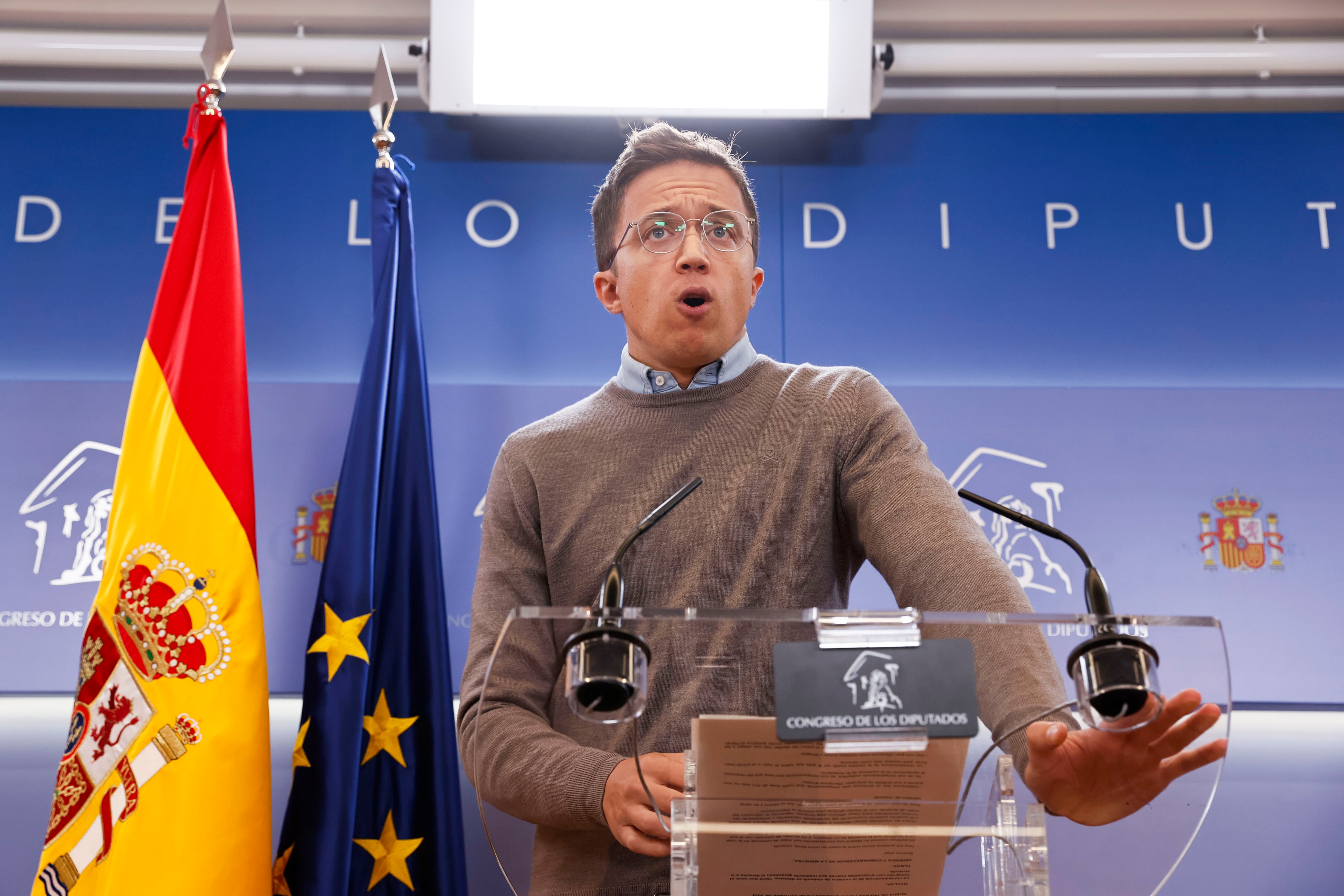 El exportavoz de Sumar en el Congreso de los Diputados Íñigo Errejón.