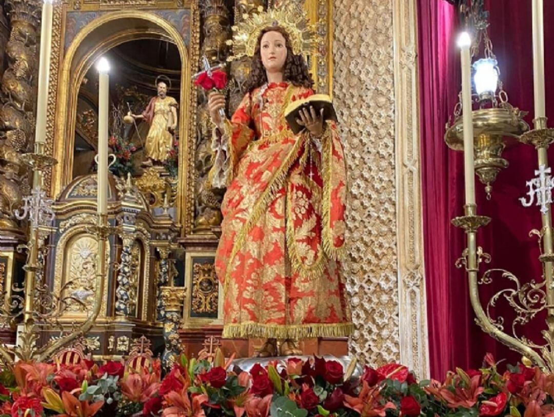 La patrona de Totana, Santa Eulalia de Mérida, se encuentra en la iglesia de Santiago El Mayor