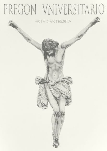 Cartel del Pregón Universitario 2017, obra de Pepillo Gutiérrez Aragón