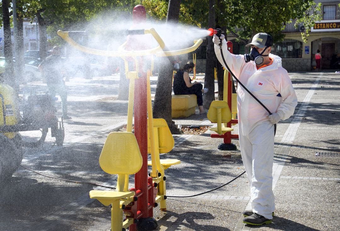 Desinfección aparatos biosaludables