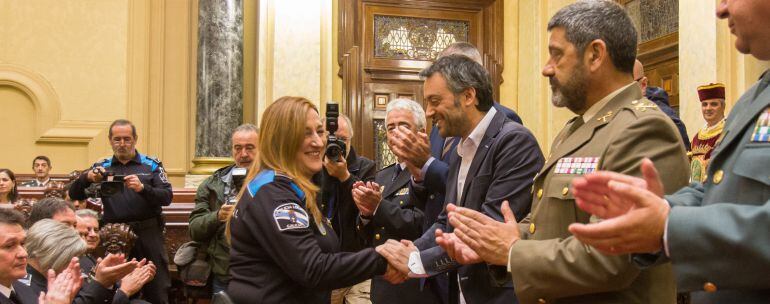 Acto homenaje a la policía local. Foto de archivo