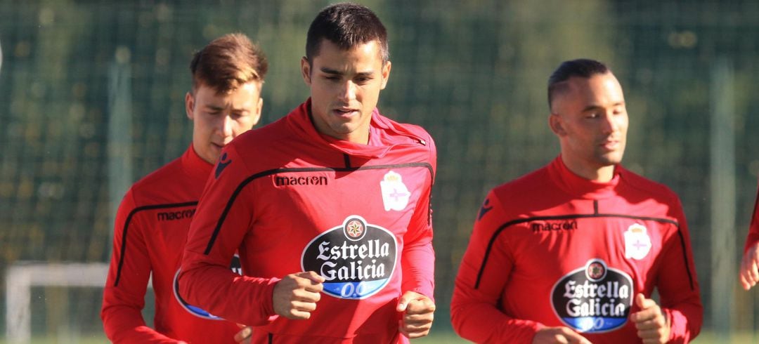 David Simón, en un entrenamiento