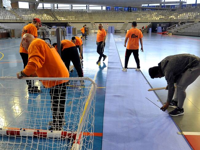 El Palacio de Deportes de Chapín se adecenta para la Supercopa