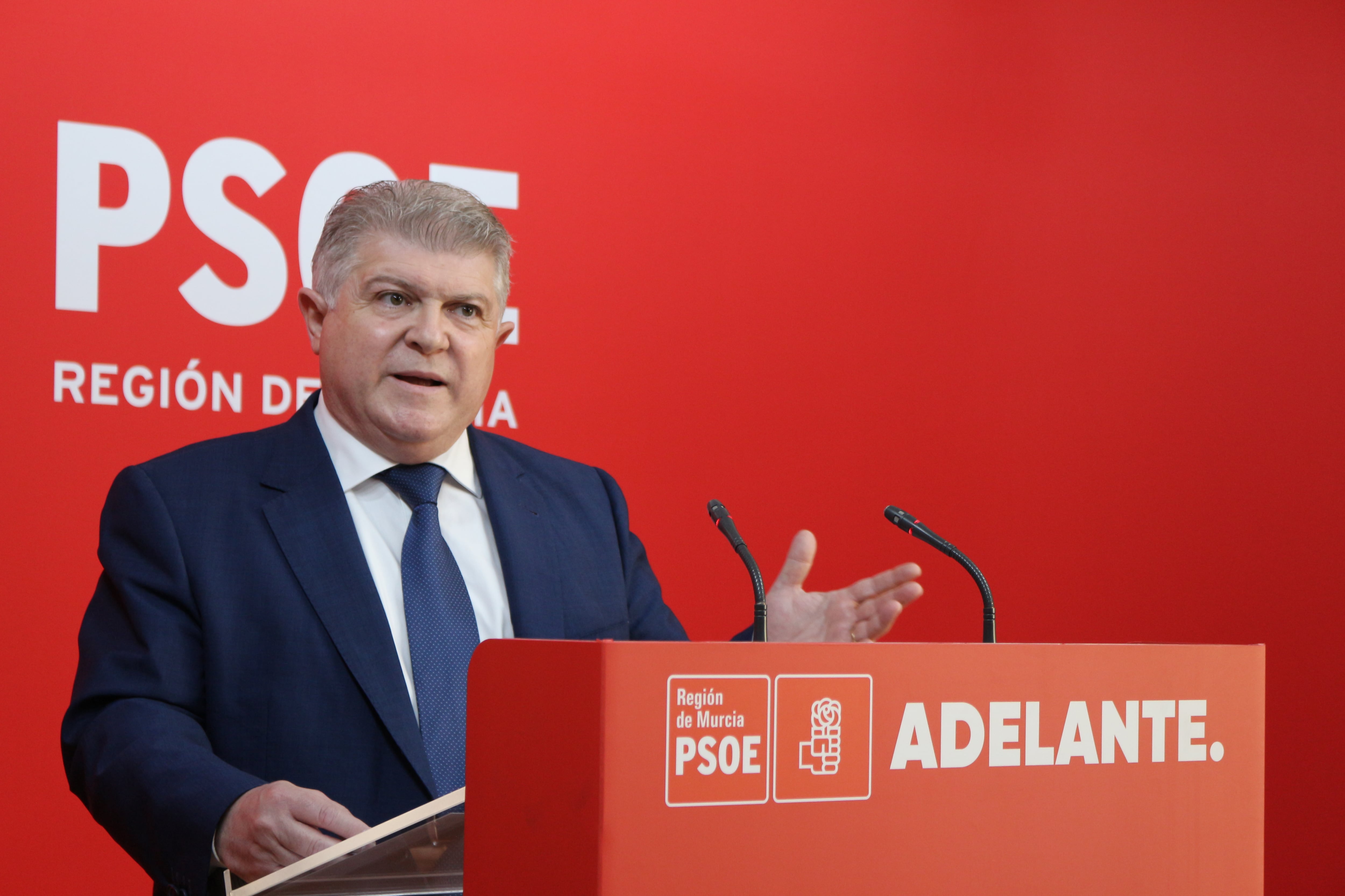 José Vélez, líder del PSOE en la Región de Murcia, en una foto de archivo