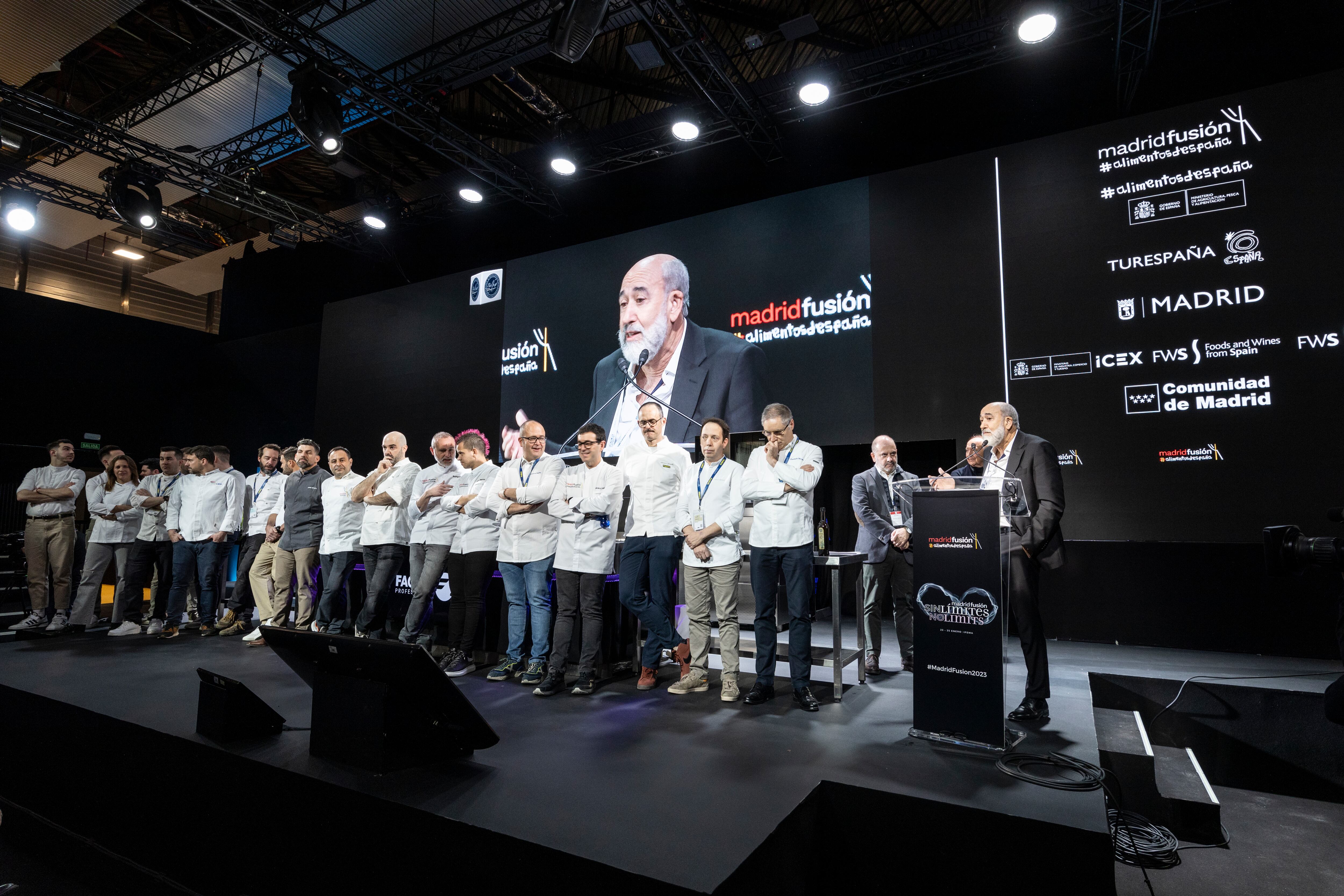 Imagen del Homenaje a los Cocineros Revelación de Madrid Fusión.