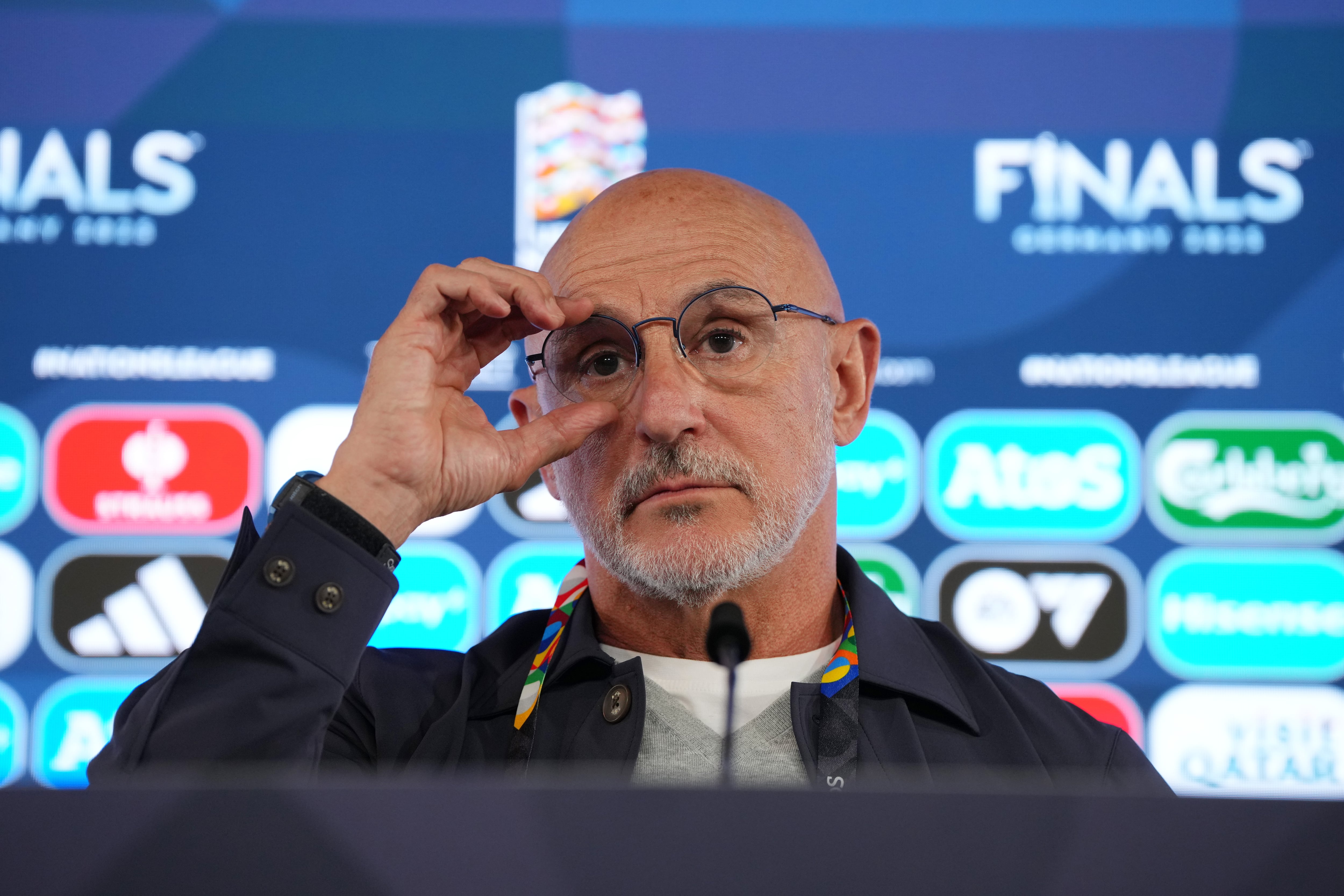 Luis de la Fuente, durante la rueda de prensa previa al partido entre España y Francia