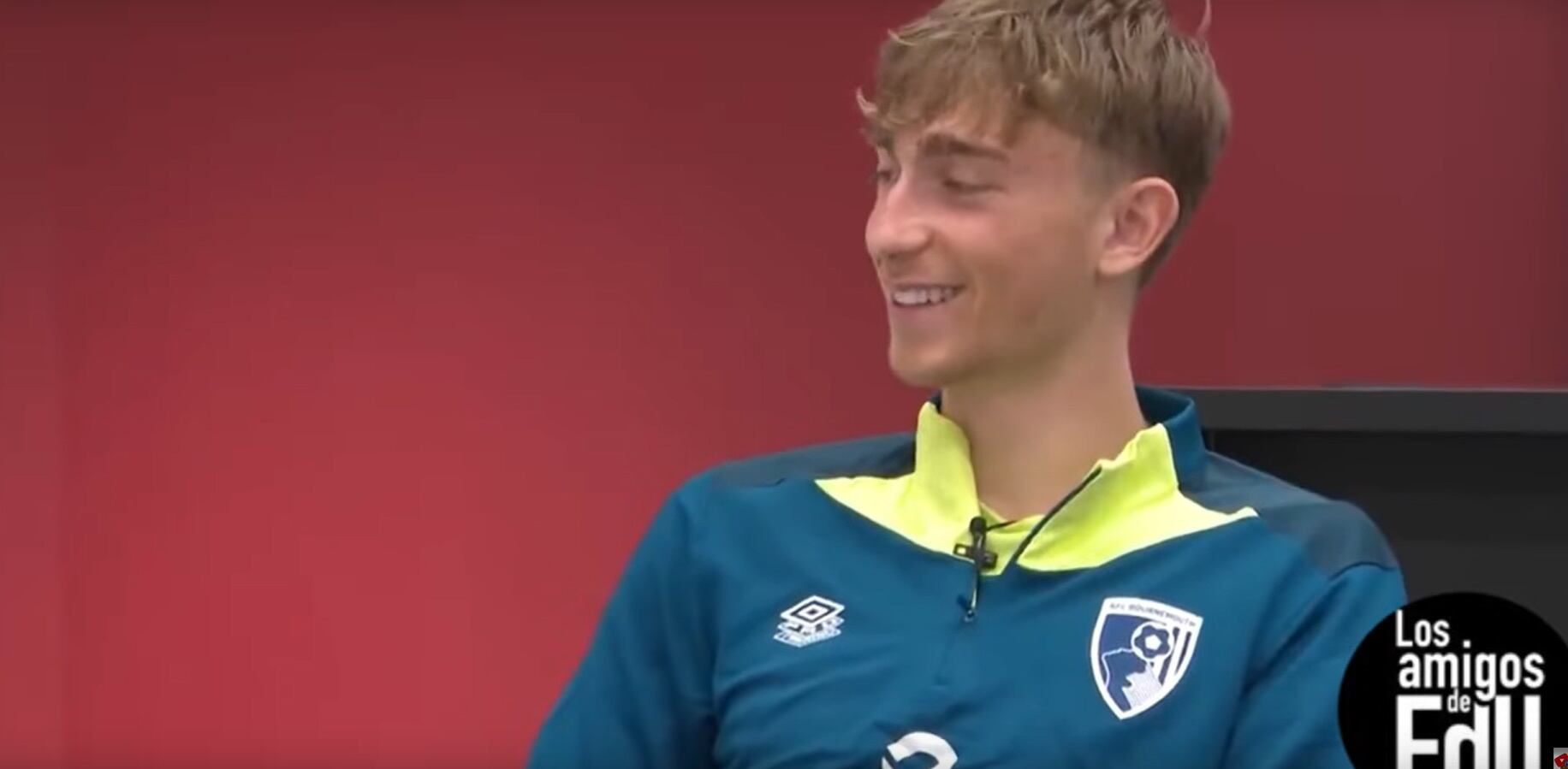 Huijsen, en un momento de la entrevista