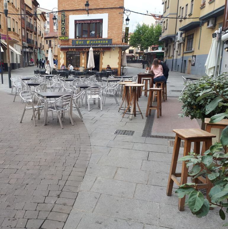 Terrazas en el centro de Aranda