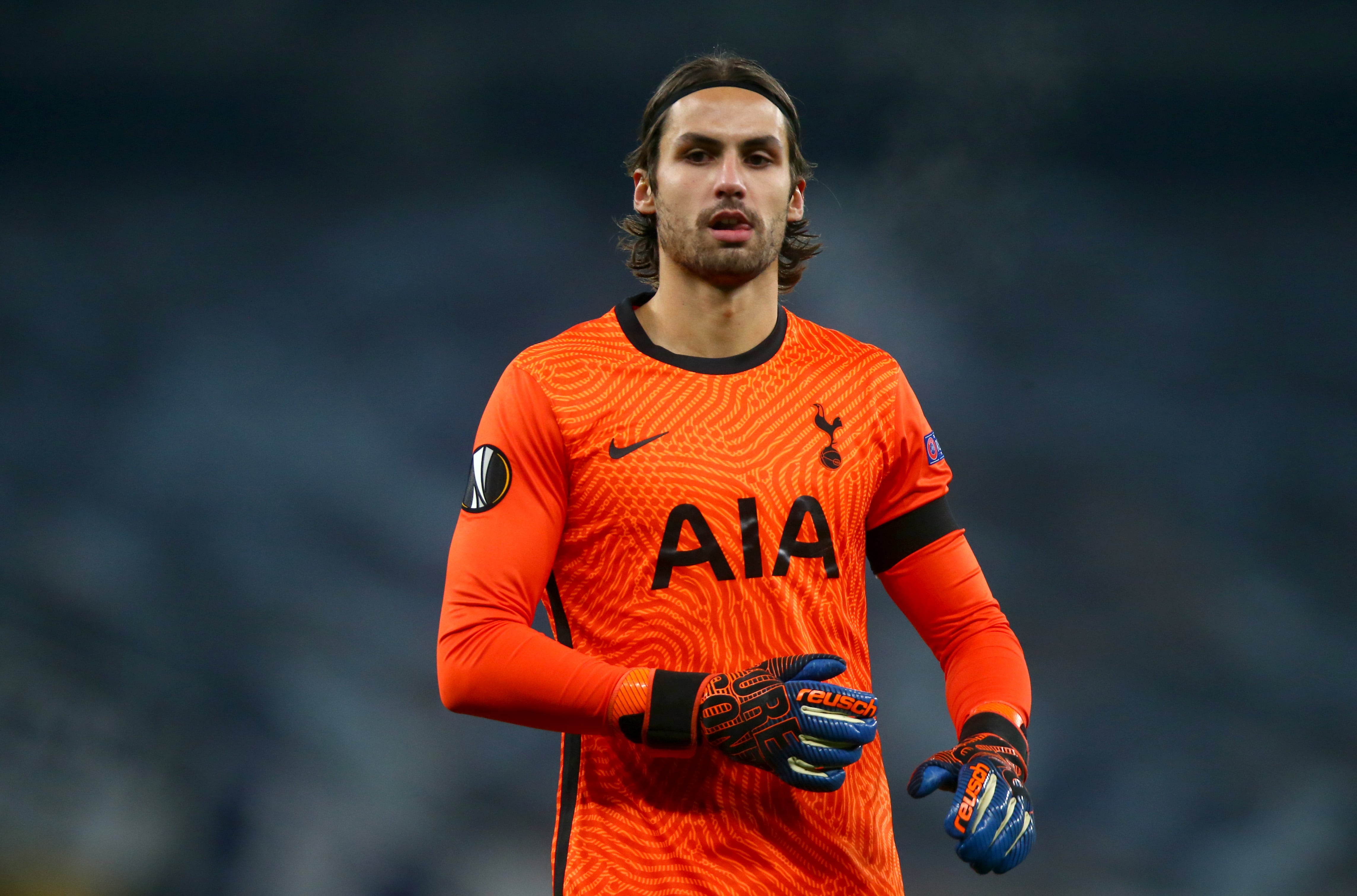 Alfie Whiteman durante el partido contra el Ludogorets en Europa League