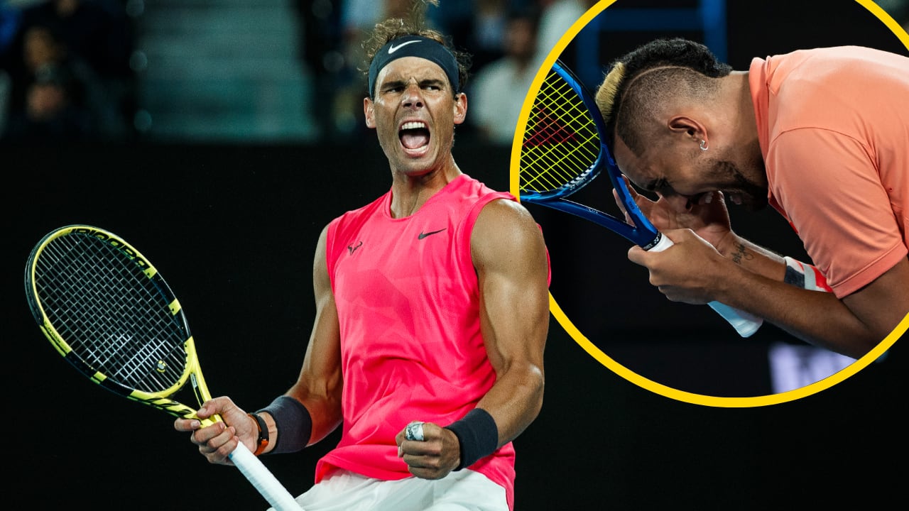 Imagen de archivo de un partido entre Rafa Nadal y Nick Kyrgios