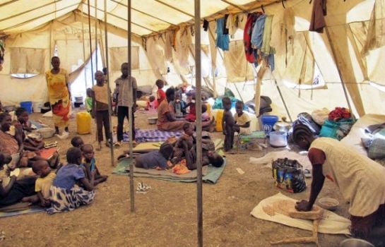 Imagen de un campamento de Médicos sin Fronteras en Sudán