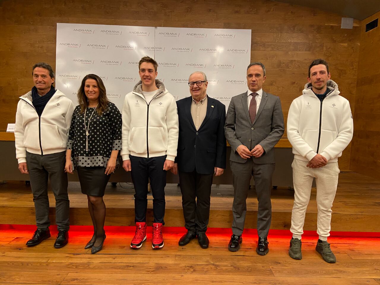 Recepció de l'equip dels Jocs de la Joventut Andbank