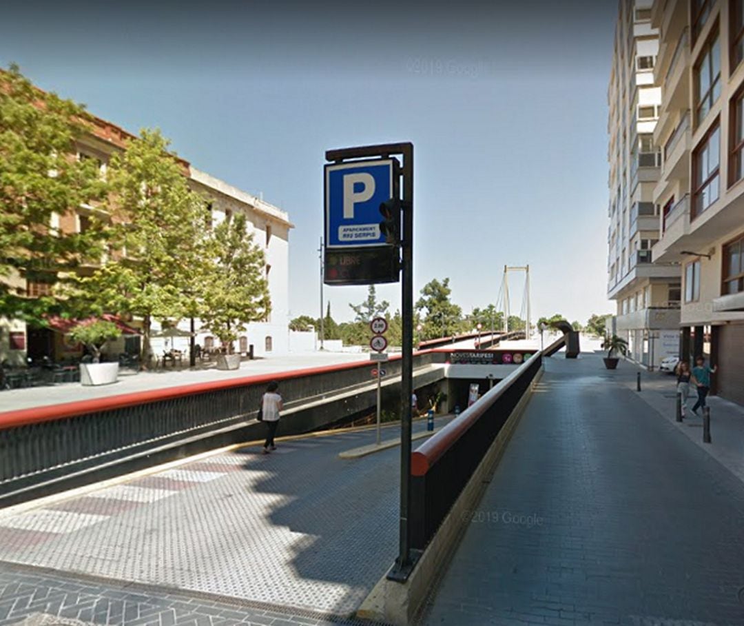 Aparcamiento del Serpis en el centro de Gandia