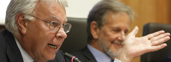 El expresidente del Gobierno Felipe González, durante la presentación del libro de  José Ignacio Torreblanca,