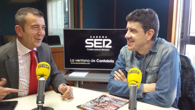 David Gonzalez Pescador y Paco Sierra en plena tertulia de la Ventana 