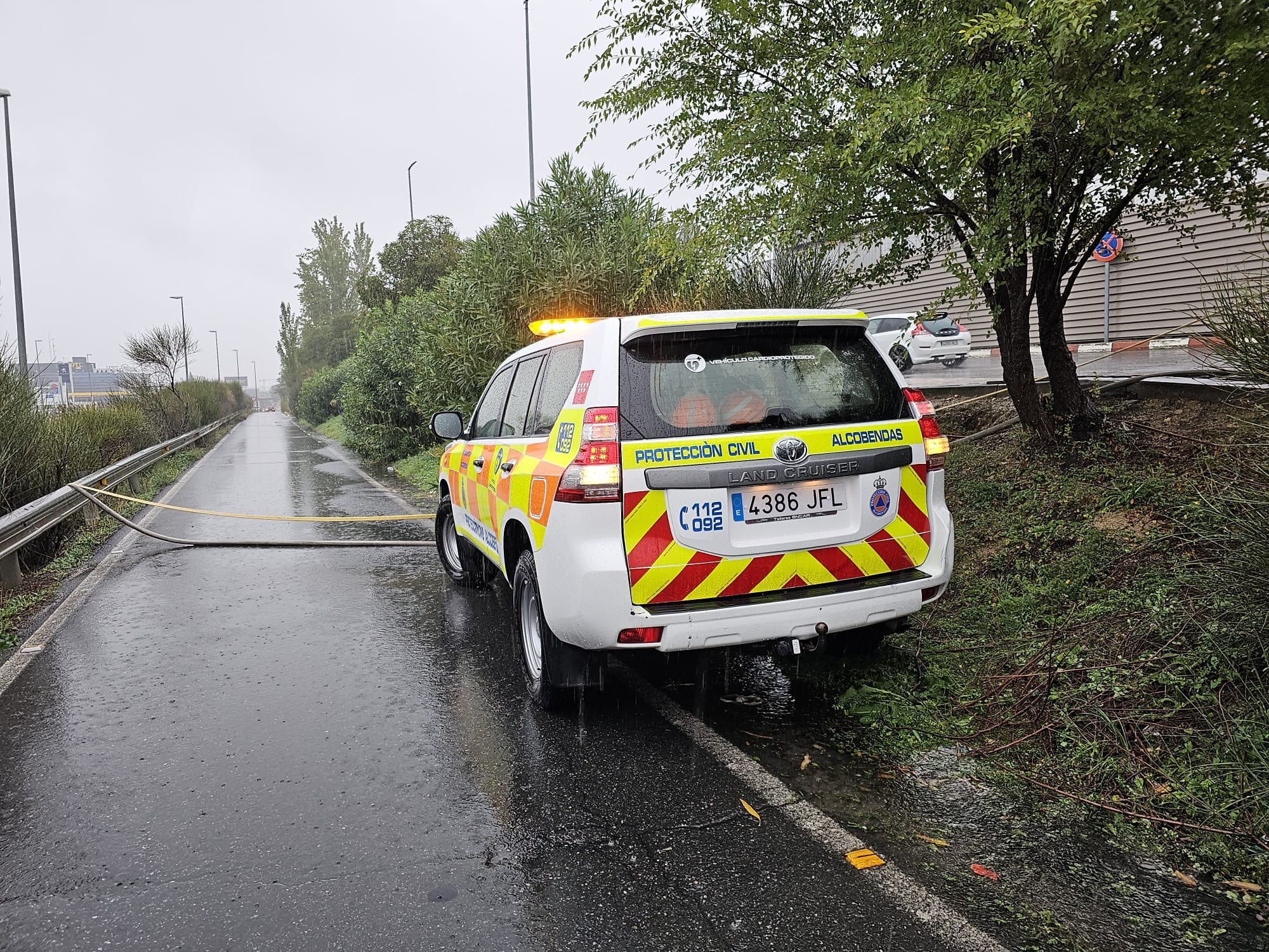 Protección Civil Alcobendas durante una actuación