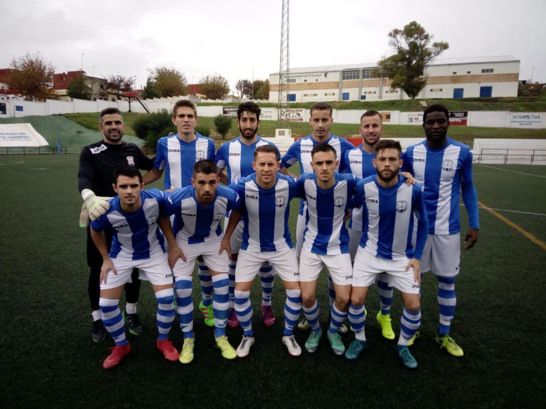 Once inicial que presentó el Jerez Industrial en Chiclana