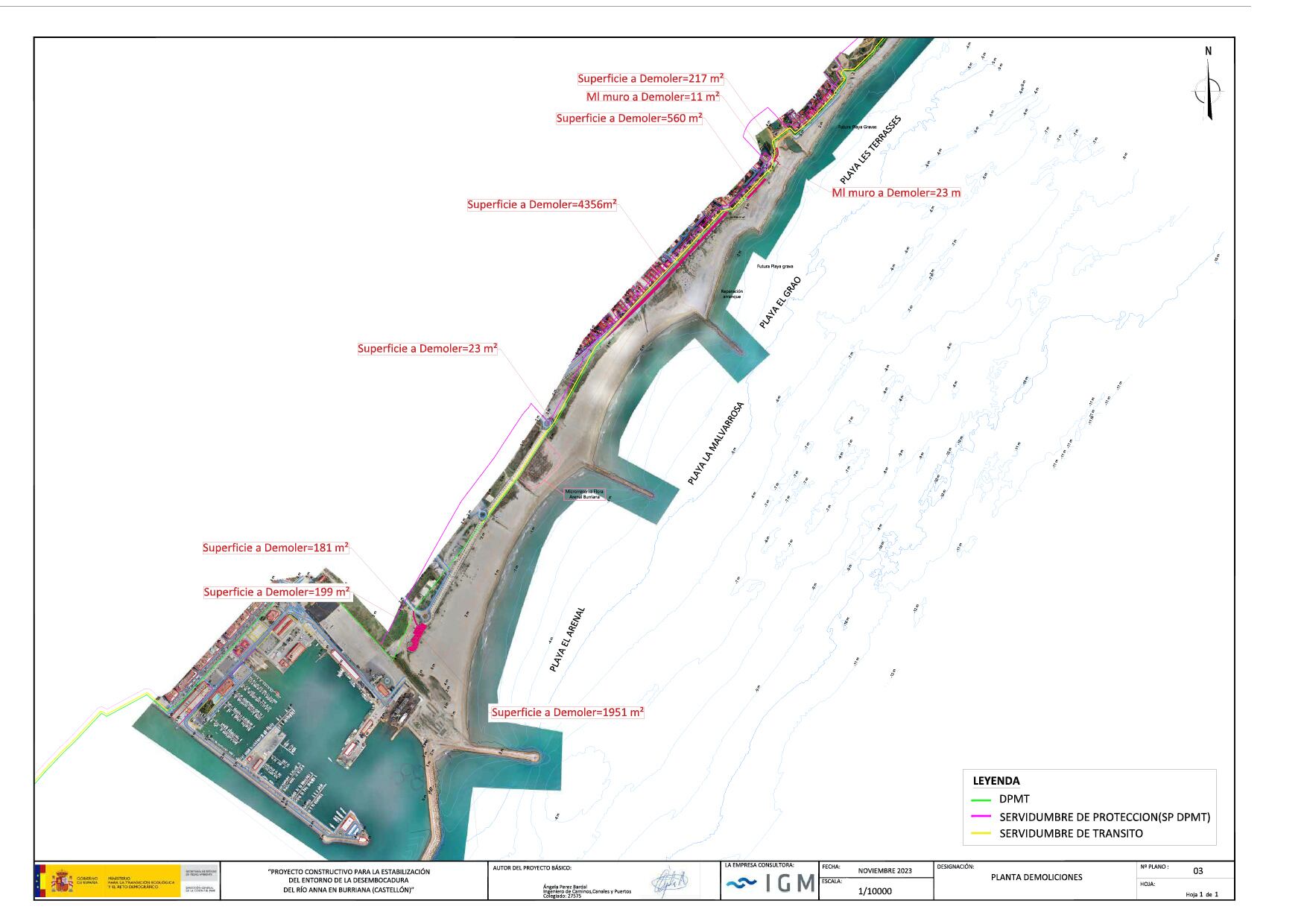 Burriana presenta las alegaciones al proyecto de Costas para defender el doble sentido de circulación y las plazas de aparcamiento de su zona marítima