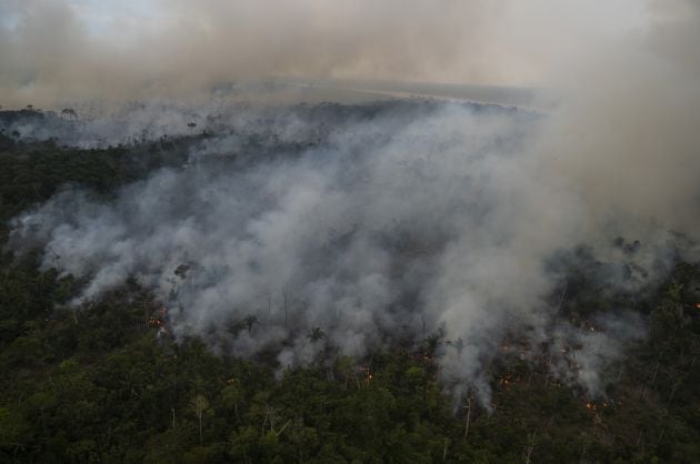 Incendio en el Amazonas brasileño en septiembre de 2021.