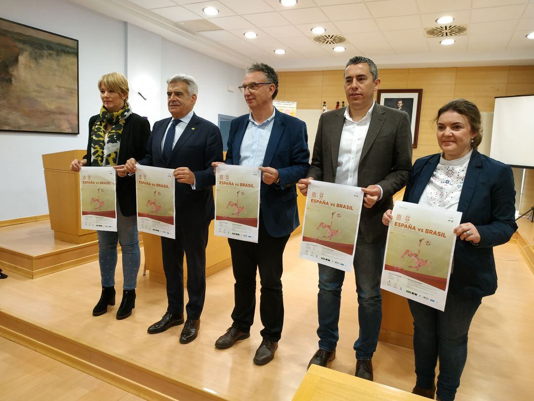 Presentación del partido amistoso entre las selecciones de España y Brasil