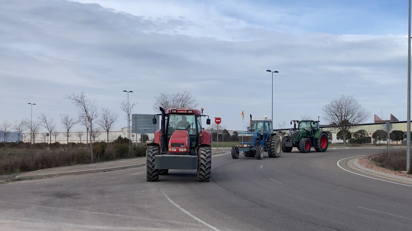 Imagen de la tractorada del jueves