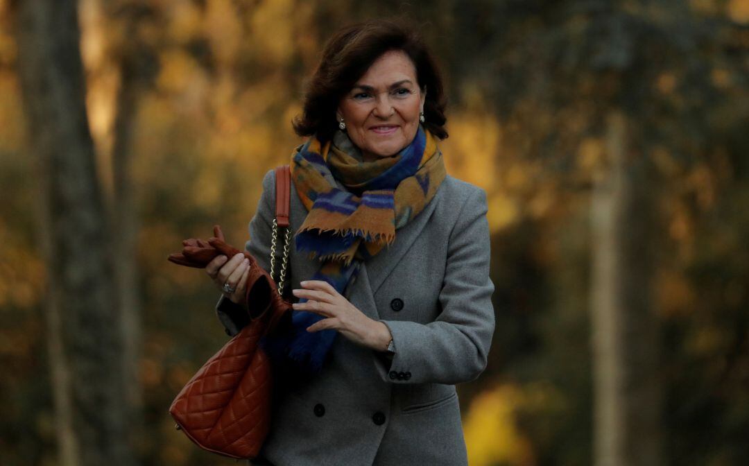 La vicepresidenta del Gobierno, Carmen Calvo