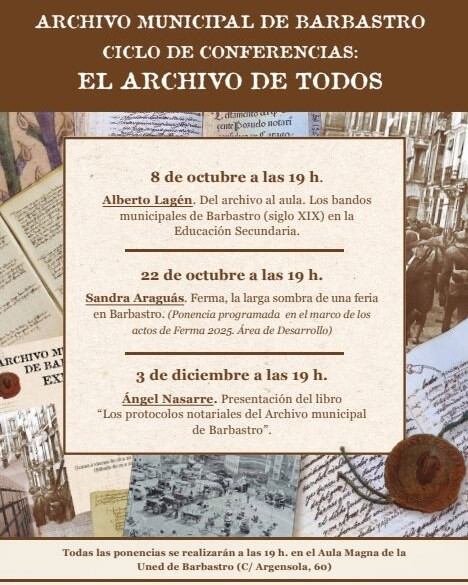 Programación del ciclo de conferencias