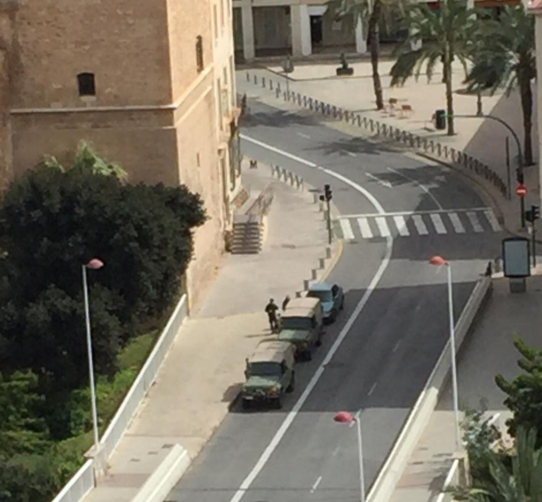 Militares del ejército de tierra en Elche