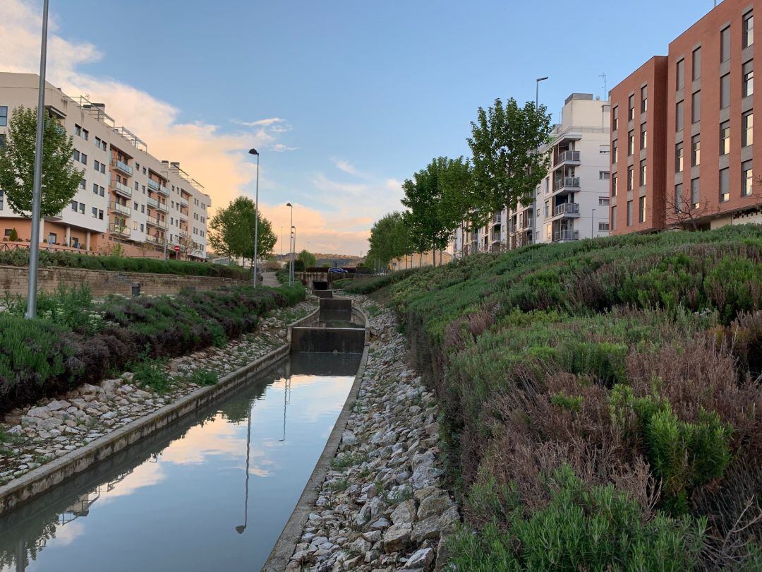 Parque fluvial en la Avenida de Juan Pablo II en Guadalajara