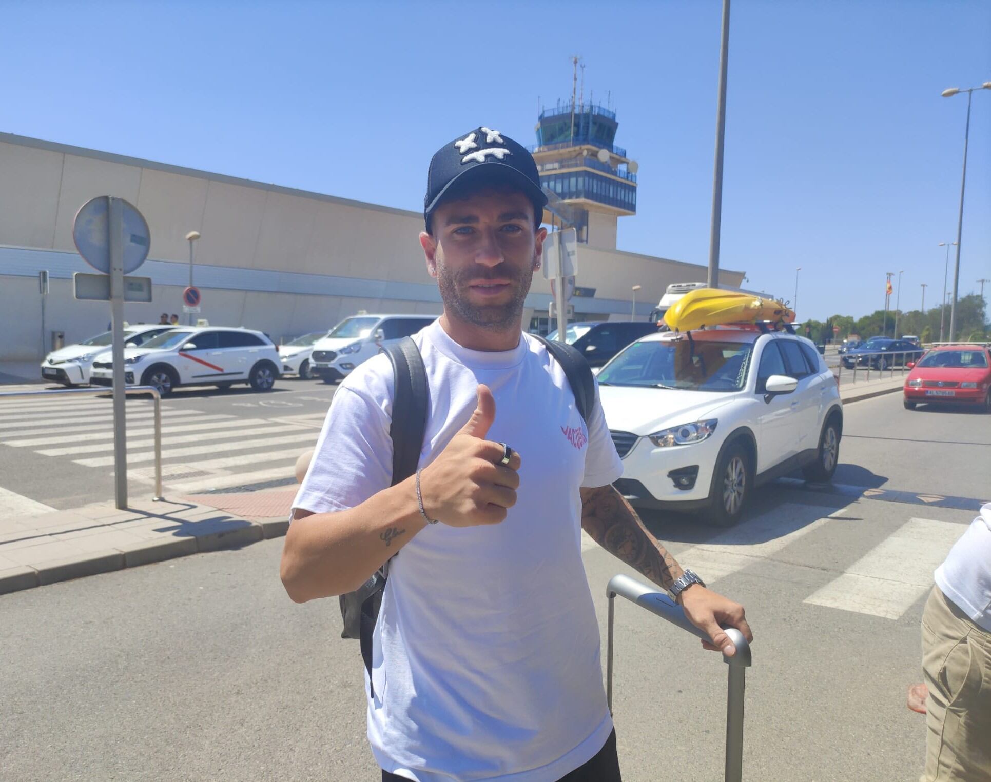 El extremo ha llegado en el avión de Barcelona