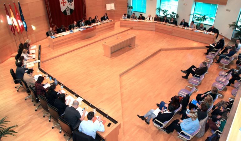 Imagen área del pleno de Alcobendas de febrero