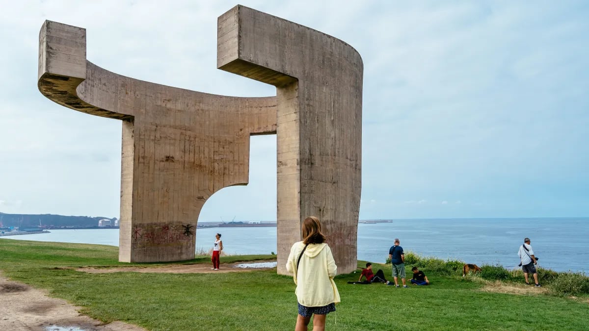 Zona donde apareció el cadáver de la joven de Gijón.