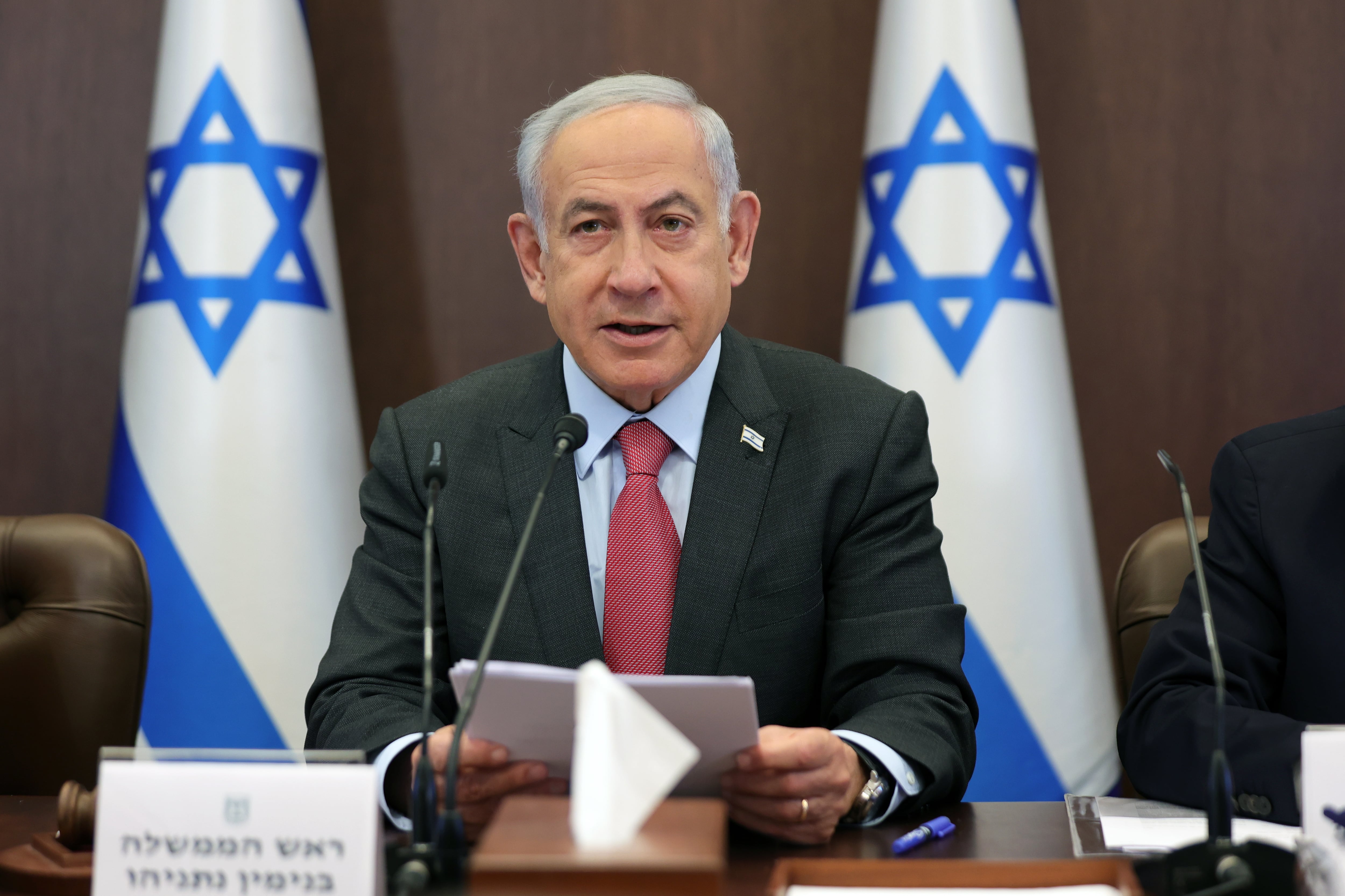 Benjamin Netanyahu, primer ministro israelí