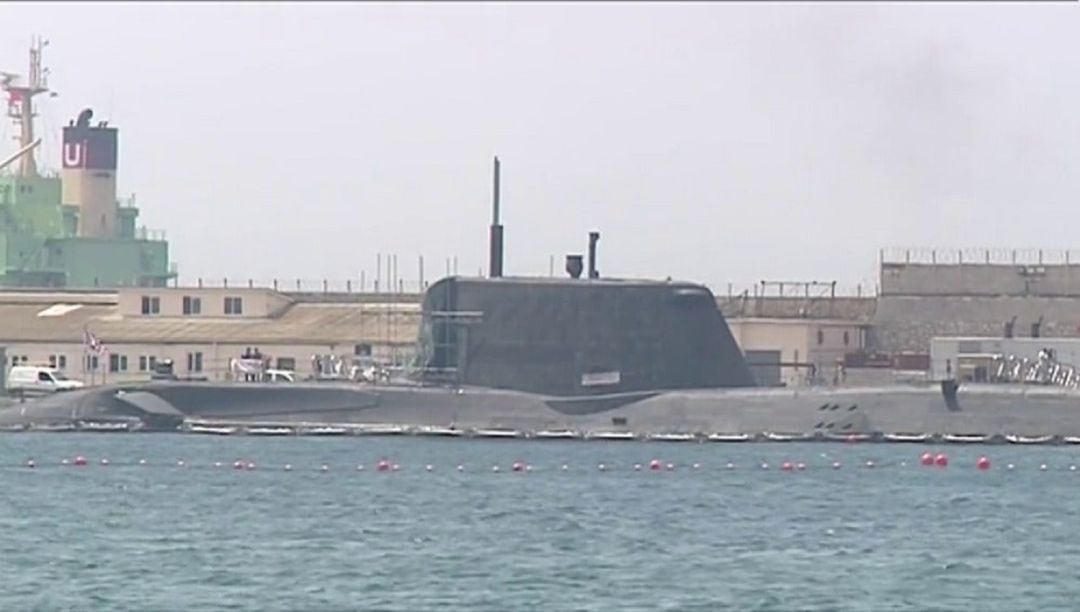 Submarino nuclear en Gibraltar